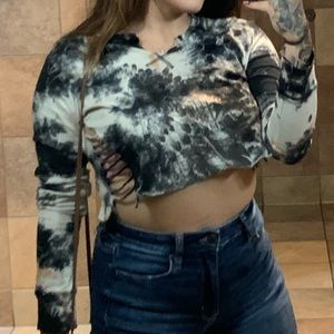 🖤 Afliction crop top